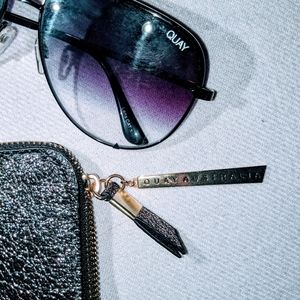 QUAY HIGH KEY AVIATOR SUNNIES (POLARIZED)
